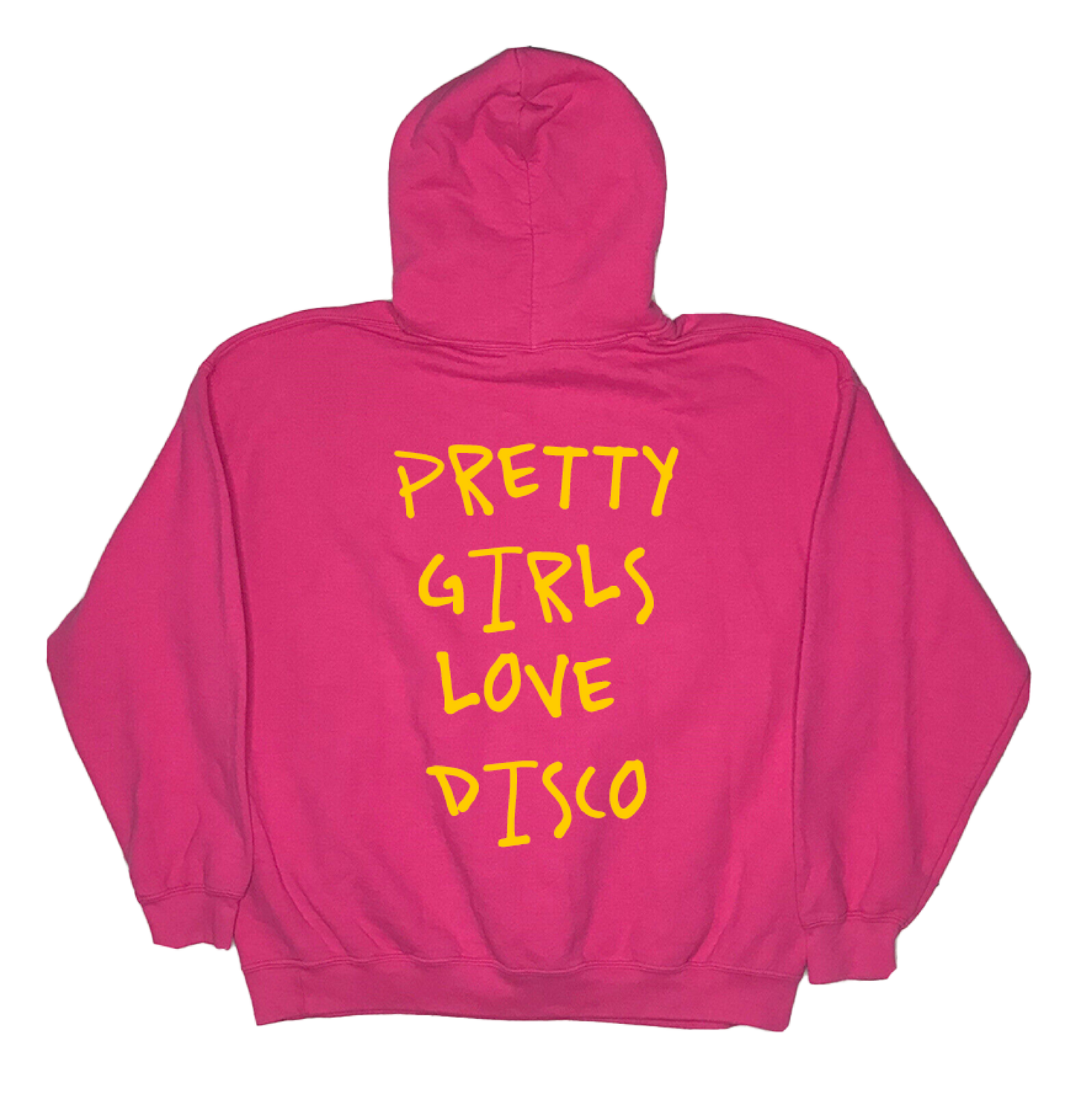 "Pretty Girls Disco" - Unisex Hooded Pocket Sweatshirt