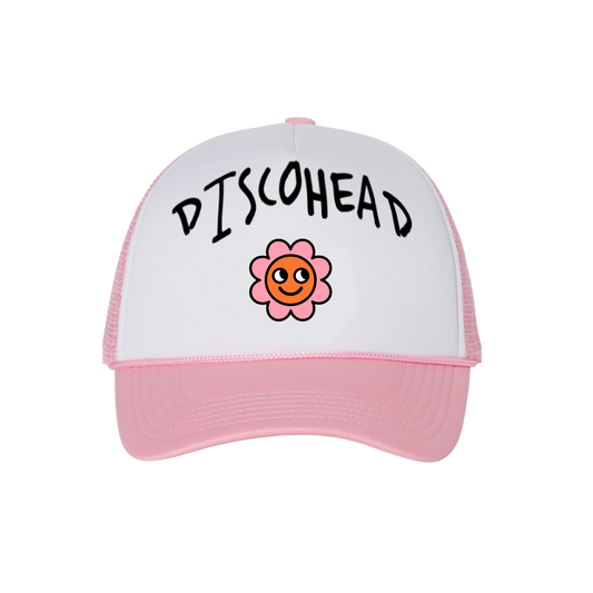 "Disco Head" - Trucker Hat Pink