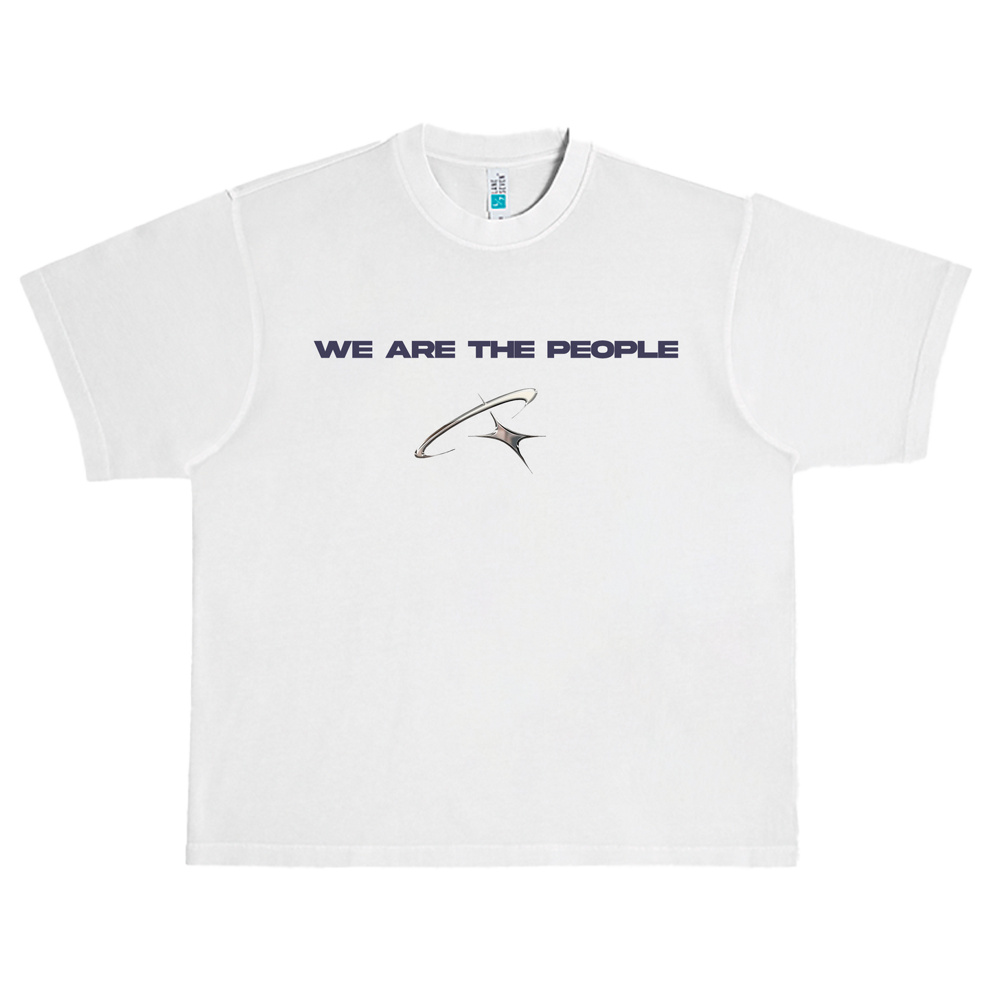 "We Are The People" - Heavy Oversized Tee White