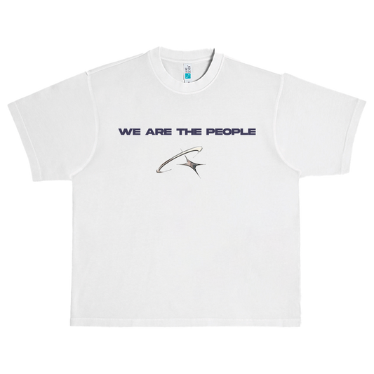 "We Are The People" - Heavy Oversized Tee White