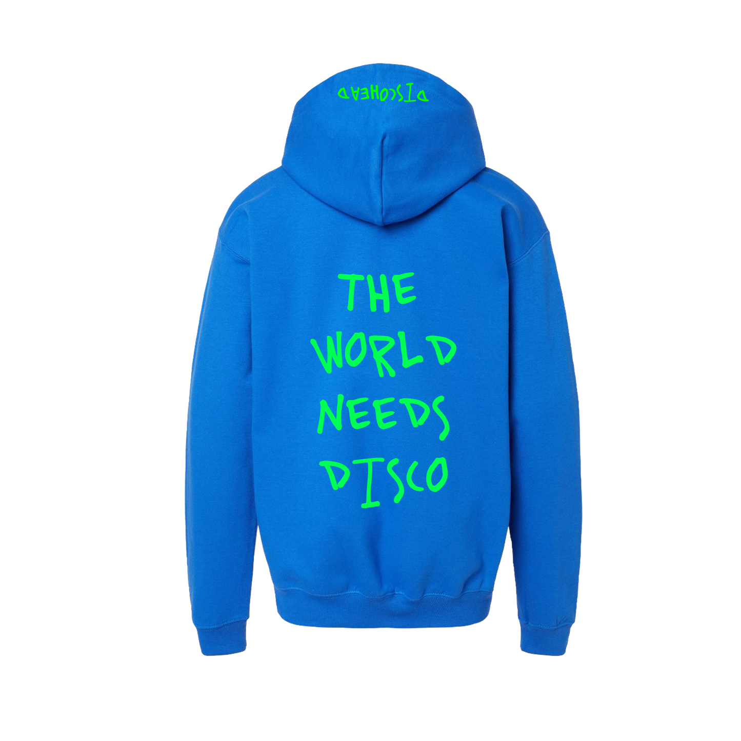 "The World Needs Disco" - Unisex Hooded Pocket Sweatshirt