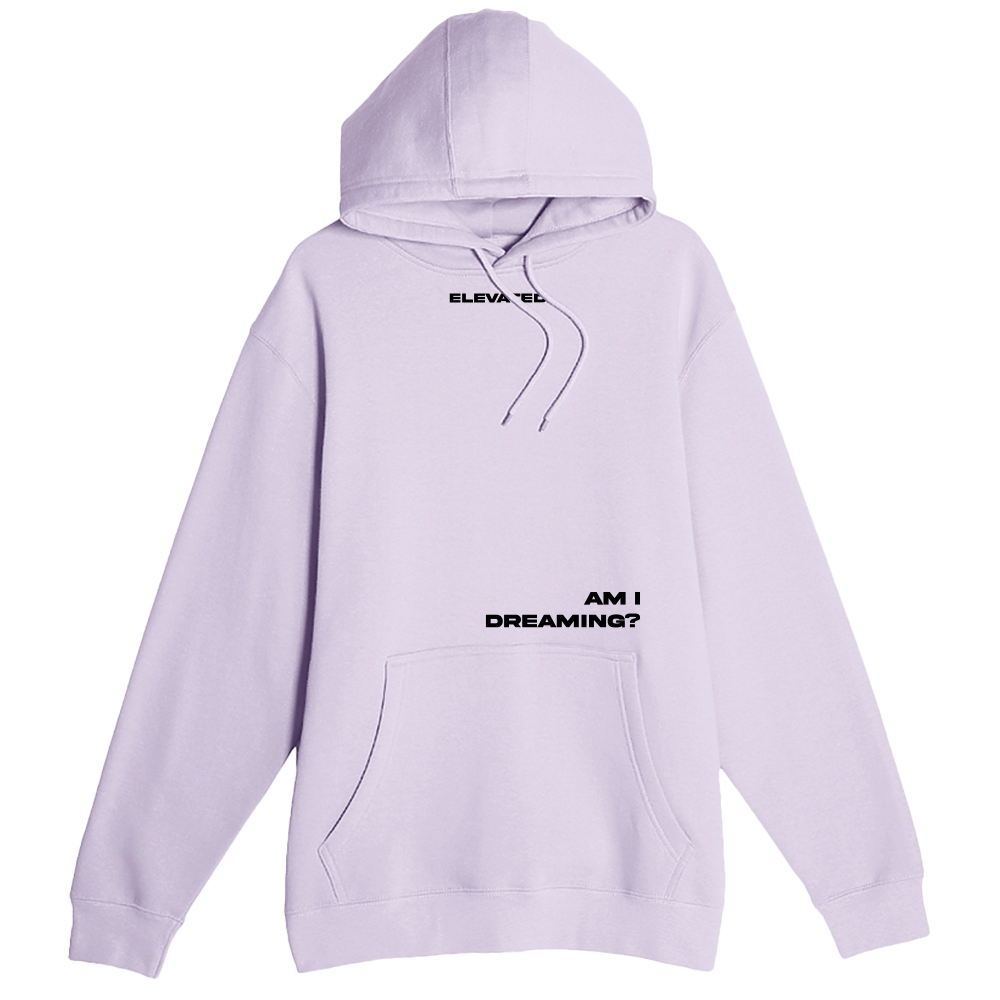 "Am I Dreaming" - Unisex Hooded Pocket Sweatshirt Lilac