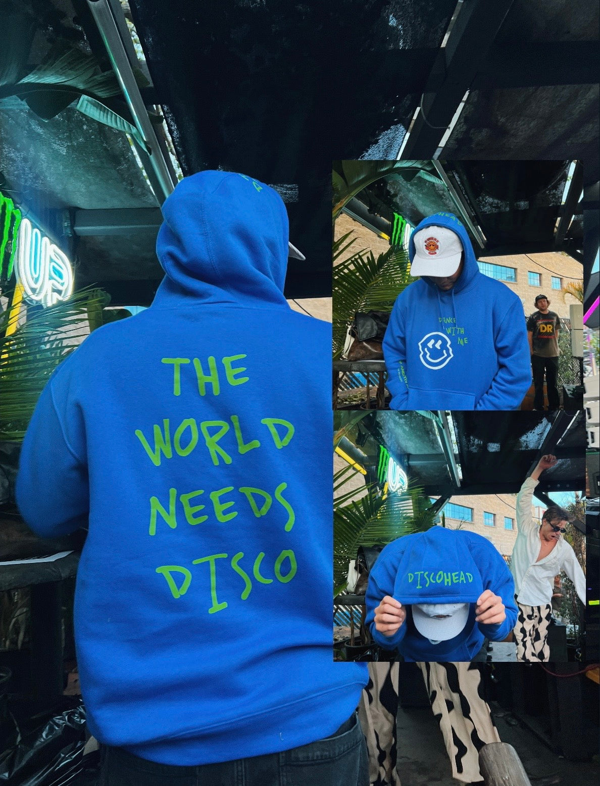 "The World Needs Disco" - Unisex Hooded Pocket Sweatshirt